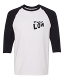Unisex White w/ Black Sleeve Baseball T-Shirt